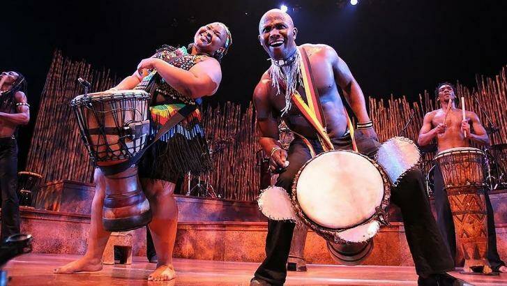 Some of the performers in Drumstruck. Photo: Supplied