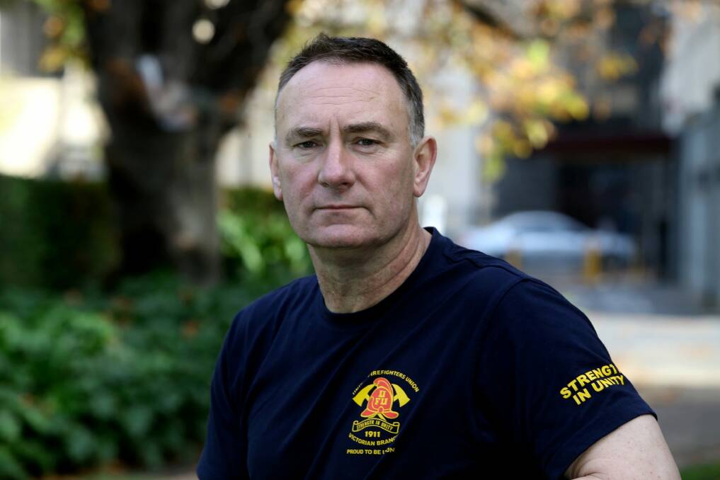 Peter Marshall, state secretary of the United Firefighters Union of Australia.  Photo: Angela Wylie