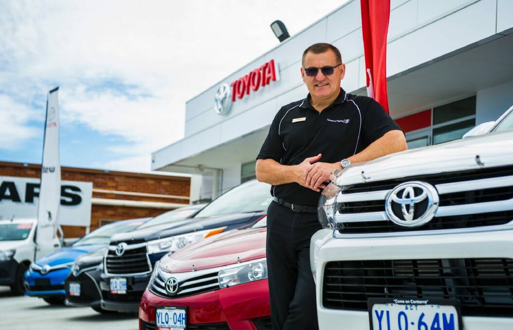 Canberra Toyota dealer principal Mirko Milic says new-car sales in the ACT reflect local economic confidence. Photo: Elesa Kurtz