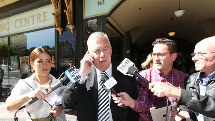 Michael Williamson leaves court. Independent Commission Against Corruption advocates have, at times, seemed to suggest that the venality of the NSW Rum Corp has lasted, largely unchanged, for more than 200 years. Photo: Peter Rae