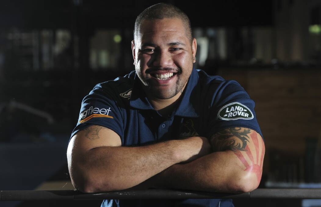 Brumbies prop Albert Anae will leave Canberra this week after signing a deal in Japan. Photo: Graham Tidy