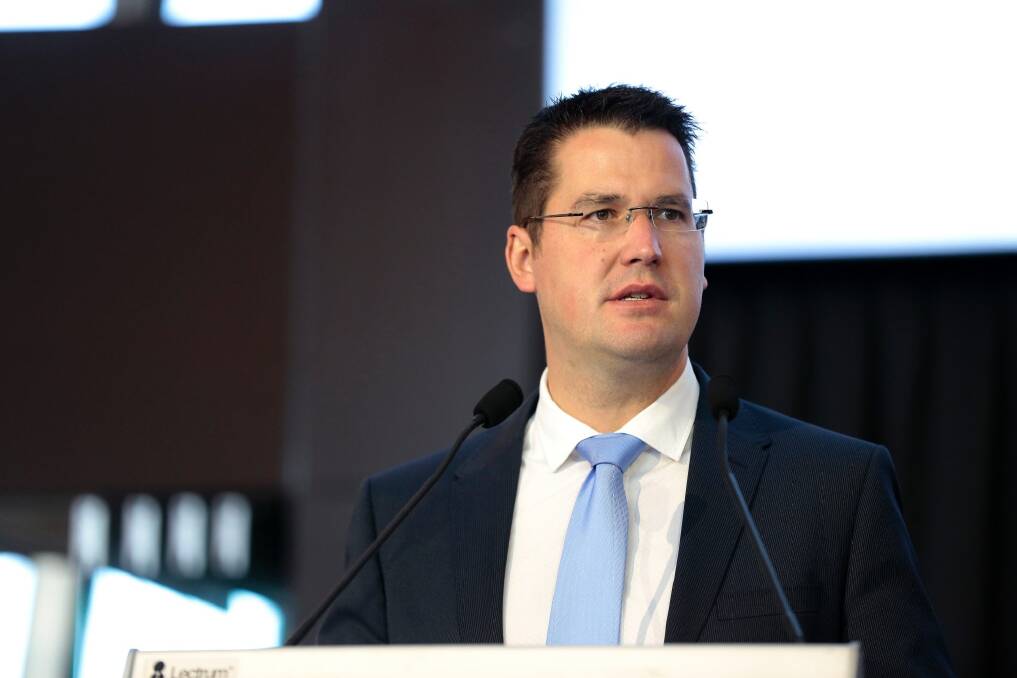 ACT Liberal senator Zed Seselja has welcomed Kinetic IT's impending arrival in the nation's capital Photo: Jeffrey Chan