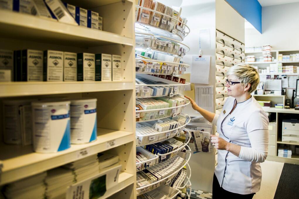 Staff and services cutbacks: Samantha Kourtis in her Charwood Pharmacy Photo: Rohan Thomson