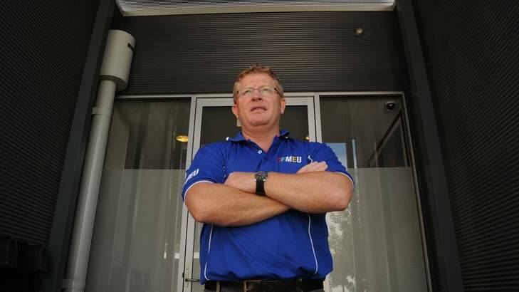 CFMEU ACT secretary Dean Hall wants lower speeds on the territory's roads. Photo: Kate Leith