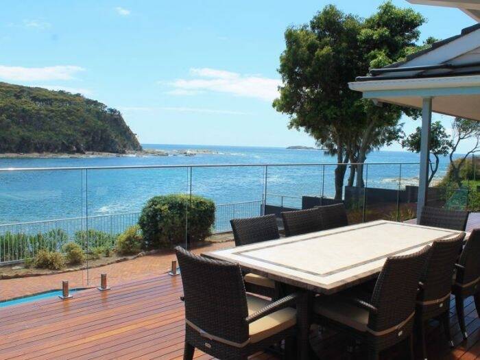 Room with a view: The outlook from the balcony of 6 Iluka Avenue, Malua Bay. Photo: Supplied. 