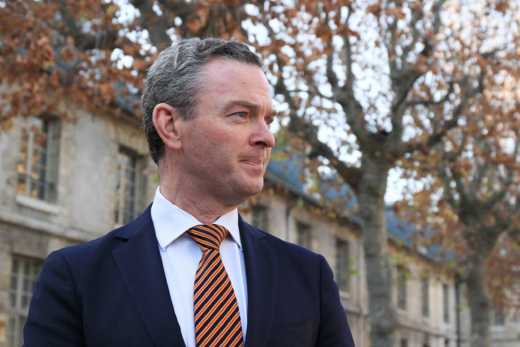 Avoided questions on whether a free vote should be revisited: Liberal leader of the House Christopher Pyne. Photo: Latika Bourke