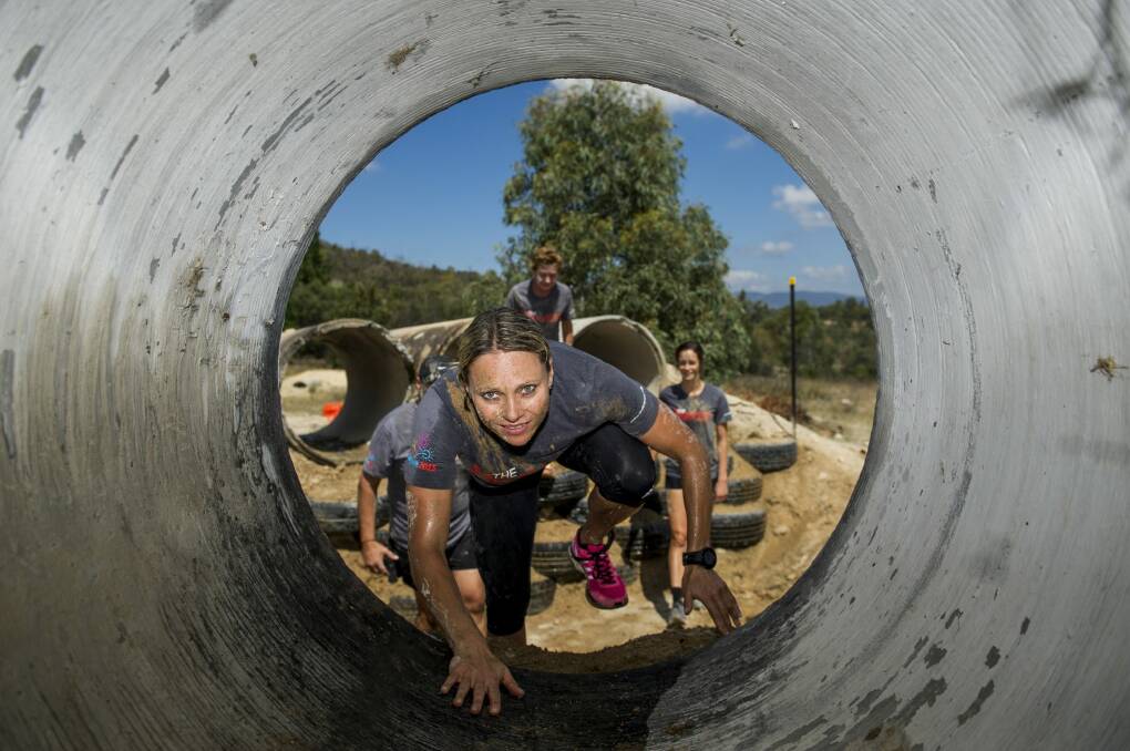 Natasa Zupancic,  Set to take on the Bravest  adventure obstacle course at Stromlo Forest Park on Saturday. Photo: Jay Cronan