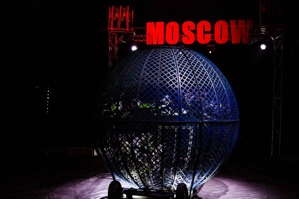 The Globe of Death Riders in The Great Moscow Circus. Photo: Jamila Toderas