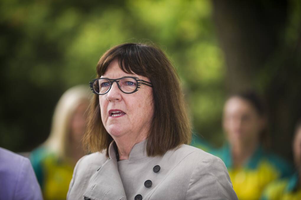 Sport Australia CEO Kate Palmer said the funding would protect the future of the AIS. Photo: Dion Georgopoulos