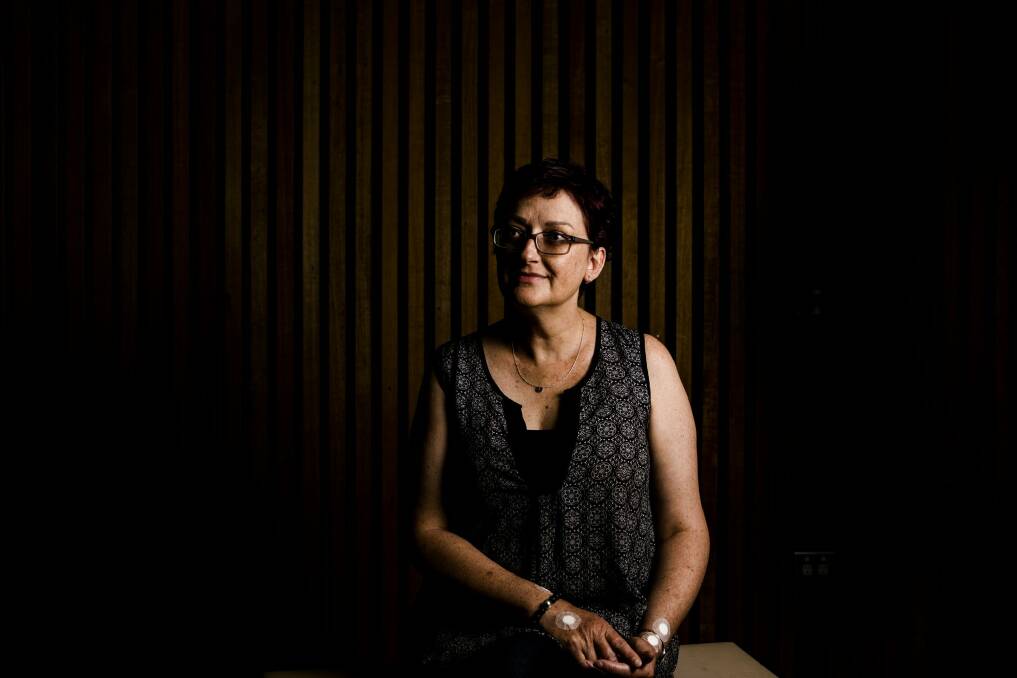 Vanessa Sutton has terminal breast cancer. Her story will become part of a mosaic to be displayed at Sydney's Vivid Festival. Photo: Jamila Toderas