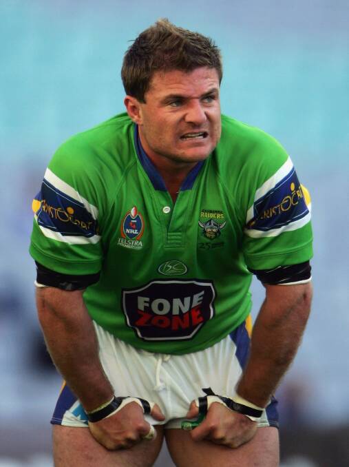 Former Raiders star, and now Queanbeyan Blues coach, Simon Woolford. Photo: Getty Images
