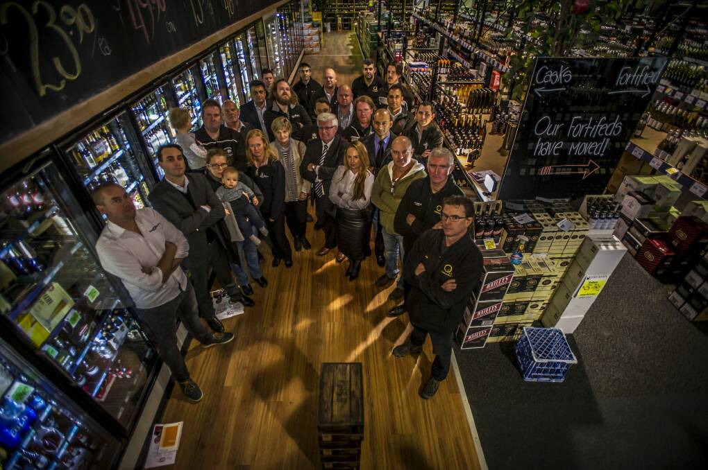 Operators of local ACT bottle shops and industry suppliers have launched a Canberra-wide campaign to try to stop huge increases in liquor licensing fees.  Photo: Karleen Minney