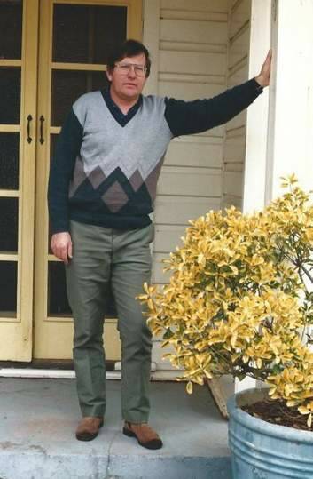 David Holt on the outside porch of his family home near the Koppers site. Photo: Supplied