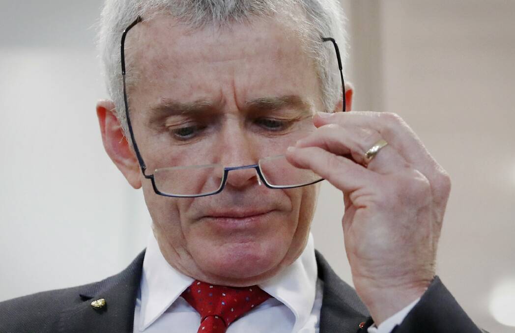Senator Malcolm Roberts has been referred to the High Court. Photo: Alex Ellinghausen