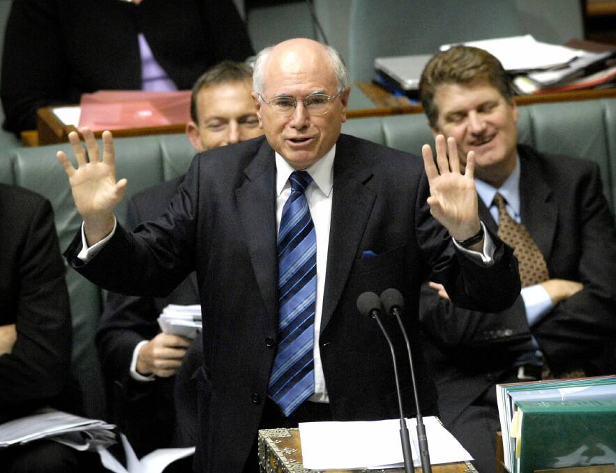 John Howard's approach to carbon pricing also switched radically as the 2007 election neared. Photo: Mark Graham