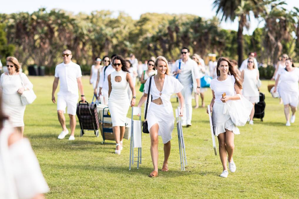 The location for Canberra's Diner en Blanc won't be revealed until just hours before the event. Photo: Supplied