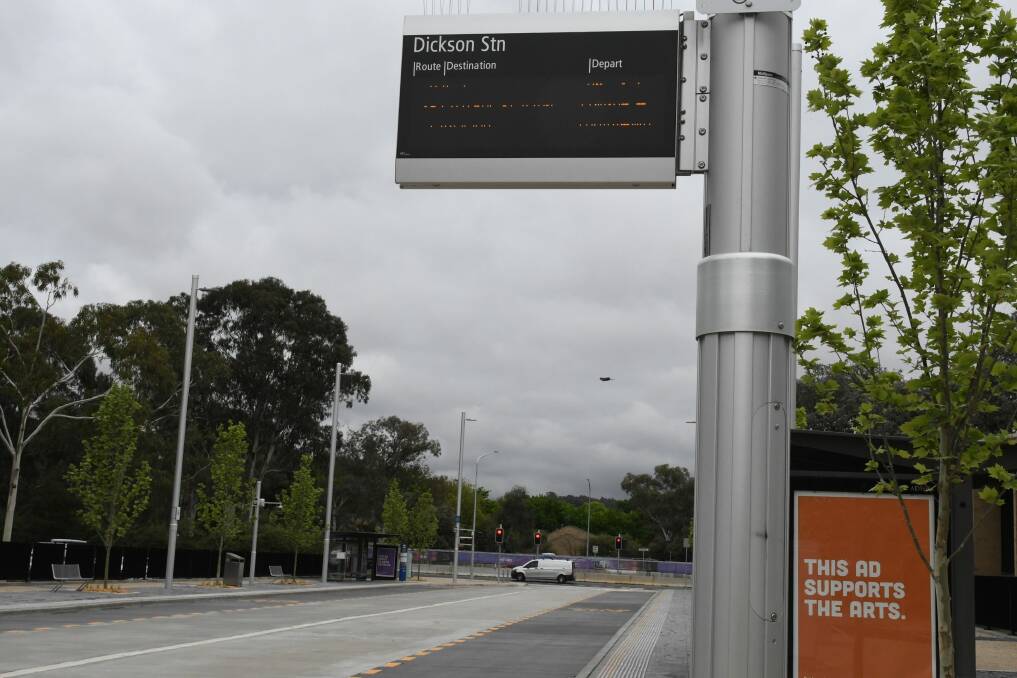 The new Dickson bus interchange opened on Friday. Photo: Sherryn Groch