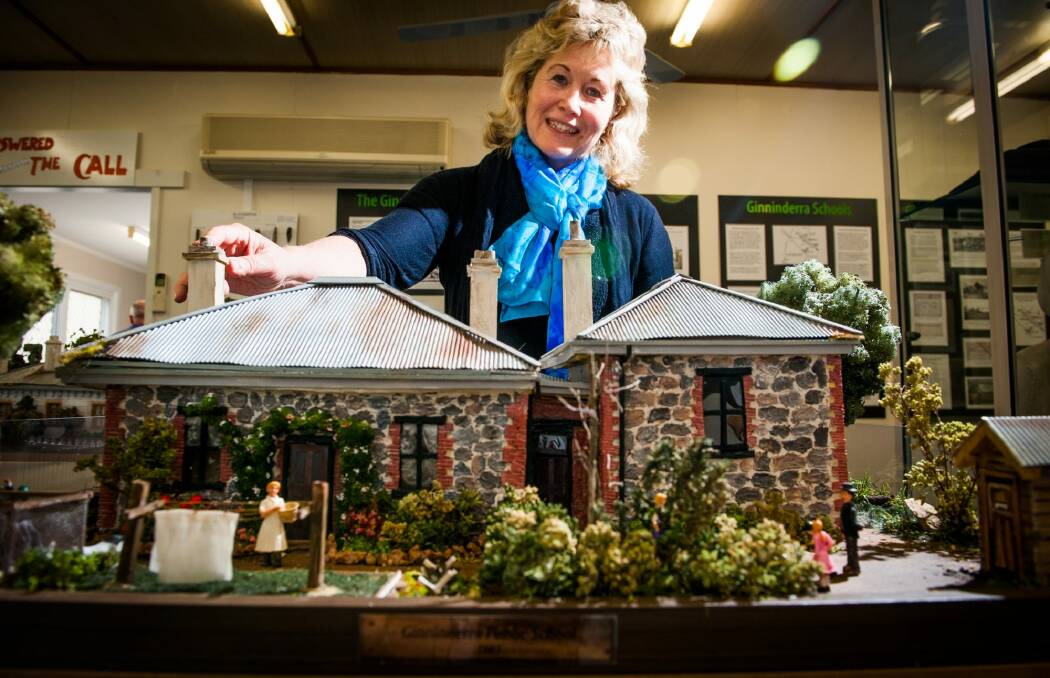 Heritage Festival Creator Vicki Coleman makes scale models of Ginninderra Public School from circa 1910.

Date:
The Canberra Times
Photo: Elesa Kurtz Photo: Elesa Kurtz
