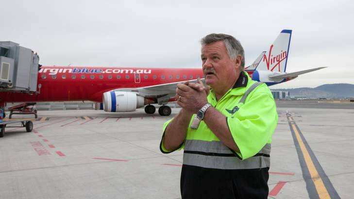 Worst winter jobs. Worker George Kerry, has been a baggage handler at the  Canberra airport for 40 years. Photo: Katherine Griffiths