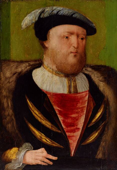 The recently dated portrait of Henry VIII, now hanging at the Art Gallery of NSW Photo: Supplied