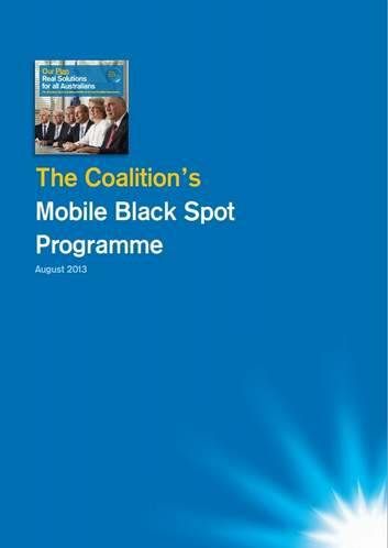 One of Coalition's pre-election policy papers.
