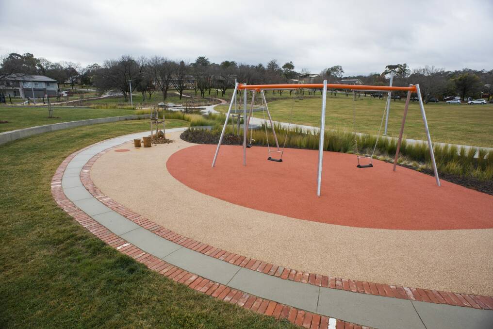 One of Canberra's newest parks, Hassett Park. Photo: Lannon Harley