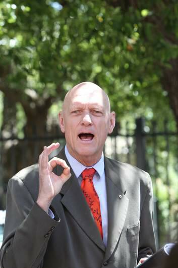 Minister for Education Peter Garrett launches an education report in Sydney. Photo: Peter Rae
