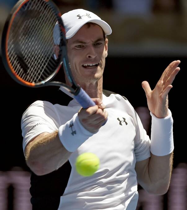 Straight sets win: Andy Murray. Photo: AP
