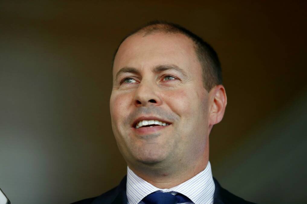 Energy Minister Josh Frydenberg said the discounted electric vehicle leasing program will increase takeup and make cities healthier Photo: Alex Ellinghausen