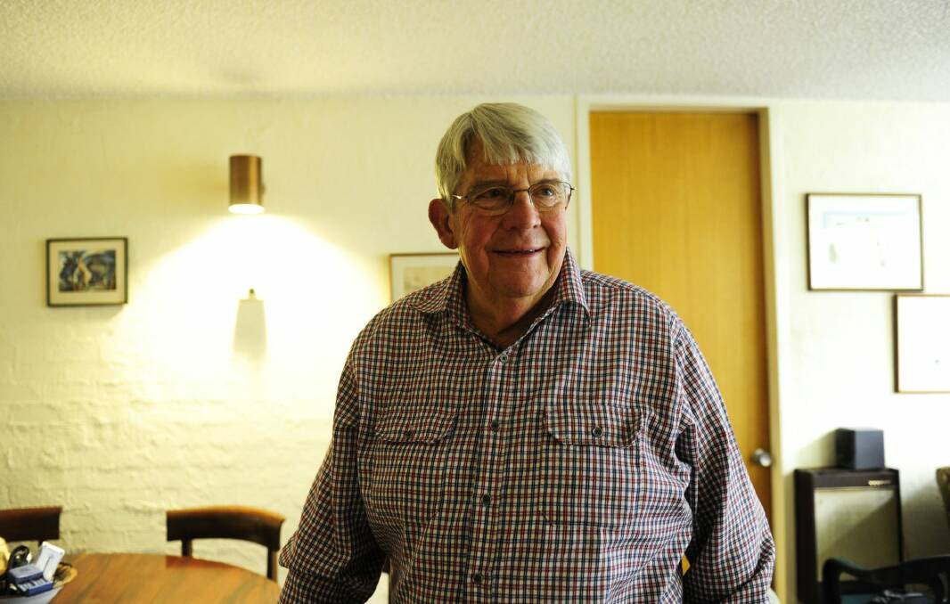 Retired QC, Ben Salmon at his apartment in Kingston.  Photo: Melissa Adams
