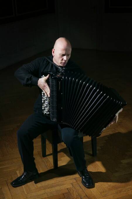 Classical accordionist James Crabb. Photo: Christoffer Askman Photo: Christoffer Askman