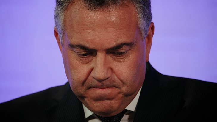 "I think you can understand why we are being very cautious, very careful about handing out taxpayers' money": Treasurer Joe Hockey. Photo: Alex Ellinghausen