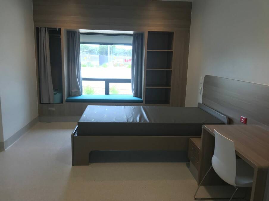 One of the 20 mental health beds in Canberra's new public rehabilitation hospital. Photo: Daniella White