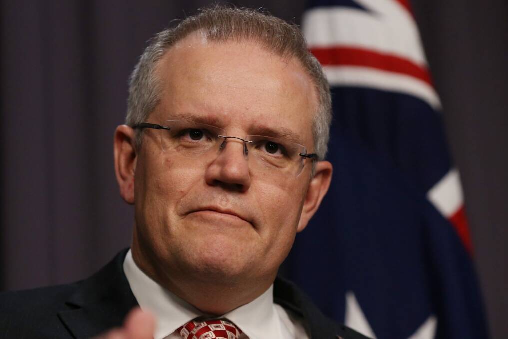 Treasurer Scott Morrison all but confirmed the Weatherill income tax option would be on the table at the COAG meeting, saying there would be nothing to allow an overall increase in the tax take. Photo: Andrew Meares