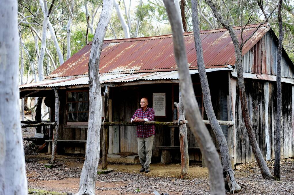 A neighbour Joe Azzopardi at old Bywong Town in 2012. Photo: Melissa Adams