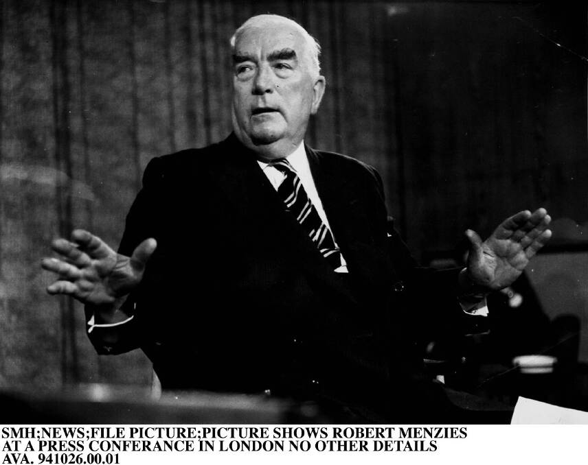 Robert Menzies rejected the idea that social welfare should be means-tested.