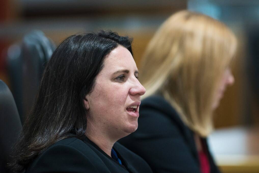 Liberals justice spokeswoman Giulia Jones rejected the need for UN oversight of ACT prisons. Photo: Dion Georgopoulos
