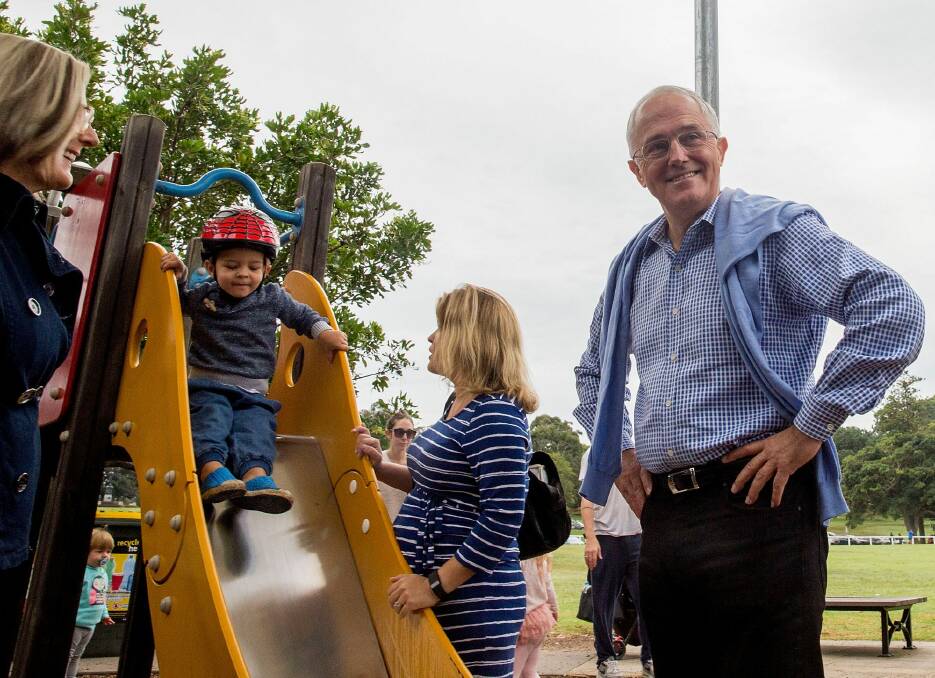 Prime Minister Malcolm Turnbull, who does not have a stylist on staff, wearing a fashion-forward look earlier this month. Photo: Michele Mossop