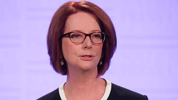 Called the election ... Prime Minister Julia Gillard. Photo: Alex Ellinghausen 