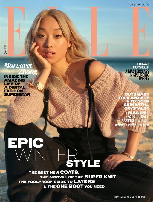 The new Elle cover shot on an iPhone. Photo: Georges Antoni/Elle Australia
