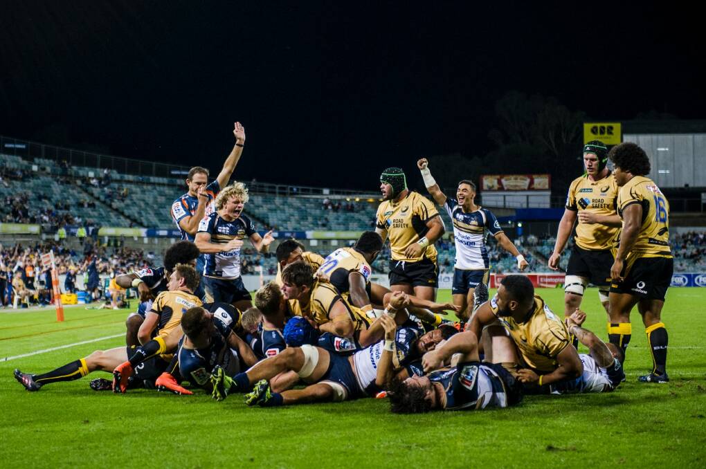The Brumbies could play against the Force at the end of the Super Rugby season. Photo: Jamila Toderas