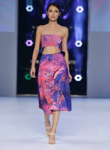 A cropped top design from By Johnny. Photo: WireImage