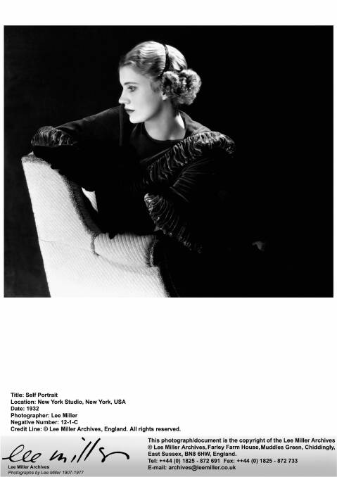 Vogue model and war correspondent Lee Miller, 1932.
 
 Photo: Lee Miller Archives