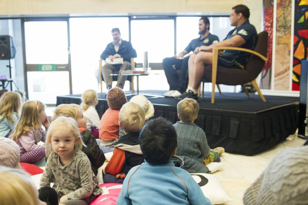 More 450,000 children from around Australia had the same book read to them at the same time. Photo: Jay Cronan