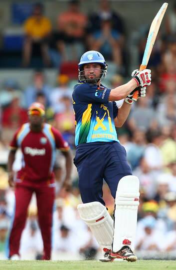 Jono Dean in action for the PM's XI on Tuesday. Photo: Getty Images