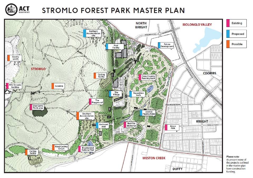The Stromlo Forest Park Master Plan was released on Tuesday.  Photo: Supplied 