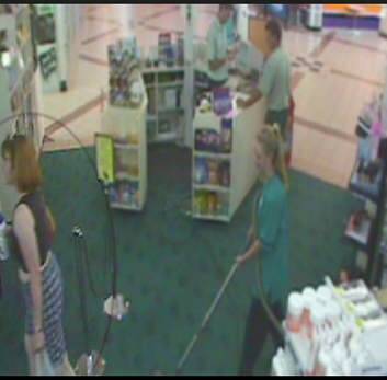 Some of Susan Winburn's last moments alive, caught on CCTV. Photo: Supplied