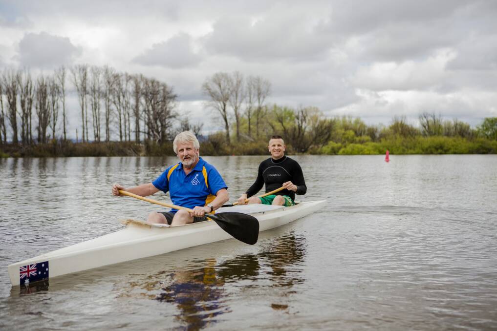 John Harmer has finished the Hawkesbury Classic 38 times and is getting ready for the next one. He paddled the last 27 with his son Steve. Photo: Jamila Toderas