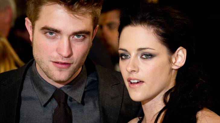 Kristen Stewart with Robert Pattinson. Photo: Getty Images