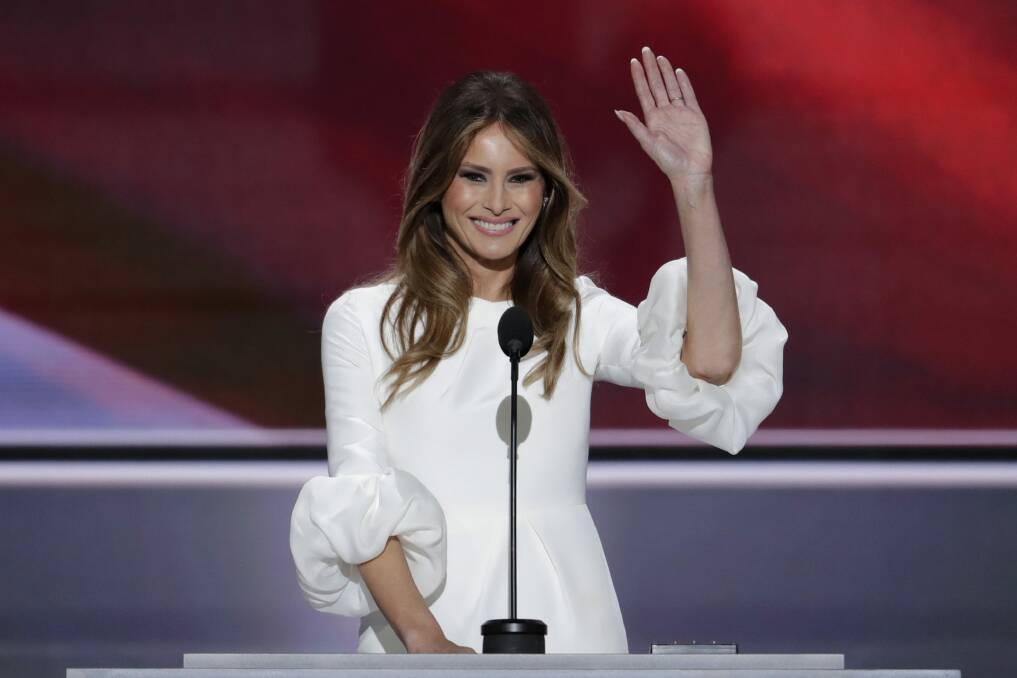 Melania Trump's Roksanda dress sold out within hours of her appearance at the Republican Convention in July. Photo: AP